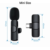 Microfonos externe Portable Min Lapel enregistrement micro sans fil Lavalier Microphone pour la diffusion en direct Youtube TikTok