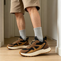 Sneakers tendance pour hommes, chaussures décontractées urbaines durables, personnalisation du logo fournie