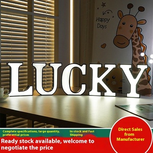 2025 nuovo LED inglese lettera Light Box Shop lampada decorativa per feste con alimentazione a corrente alternata o opzione batteria - Product Image 2