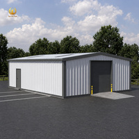 Structure en acier préfabriquée pour entrepôt industriel, extensible, résistante aux intempéries, atelier métallique, garage, kits de stockage, bâtiment