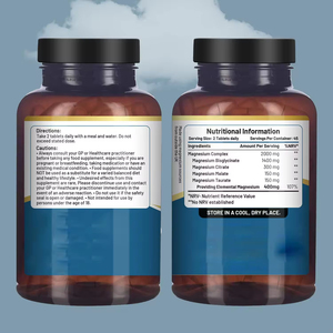 Suplemento de Salud de Marca Privada OEM, Complejo de Glicinato de Magnesio, Apoya la Salud del Sueño, Cápsulas de Glicinato de Magnesio - Product Image 4