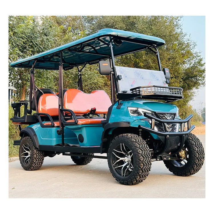 Producteur chinois chariot de golf électrique chariot de golf amphibie 4 + 2 places avec auvent de chariot de golf