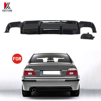 Diffuseur de pare-chocs arrière style M E39 noir brillant pour BMW Série 5 E39 M5 1995-1999, kit carrosserie, accessoires, pièces de tuning