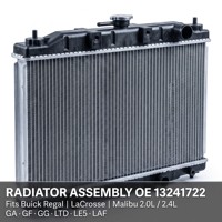 Radiateur complet OE 13241722 pour Buick Regal LaCrosse 2.0 2.4 Chevy Malibu, radiateur de refroidissement moteur en aluminium d'origine