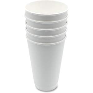 Vasos de Papel Desechables de Doble Pared Blancos de 16 oz, 500 Unidades por Caja, Aptos para Café Caliente, Estilo Ondulado, Material Kraft PE - Product Image 3