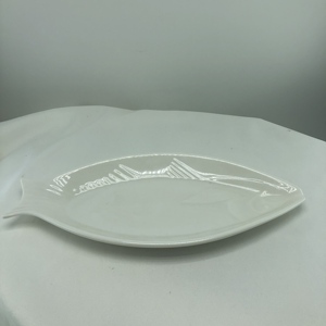 Assiette de service en mélamine en forme de sapin de Noël, écologique, blanche, incassable, <span class=keywords><strong>vaisselle</strong></span> pour hôtel, restauration, fête - Product Image 4
