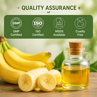 Huile essentielle de banane fraîche écologique, parfum longue durée pour bougies parfumées, vaporisateurs d'ambiance, pot-pourri et formules chimiques
