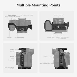   Jaula Completa para Cámara <span class=keywords><strong>Sony</strong></span> A7RV/<span class=keywords><strong>A7IV</strong></span>/A7RIV/Alpha 7 S III/Alpha 1-3667B - Product Image 5
