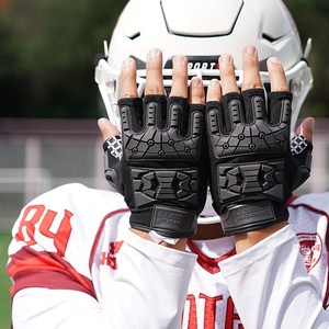 Guanto da <span class=keywords><strong>Football</strong></span> Seibertron M.S.Z.Q-6 per Giovani, Mezze Dita, Antiurto, Protezione Posteriore della Mano in TPR Flessibile - Product Image 1