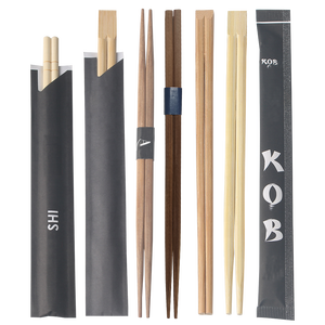 Hot Sale Chinese Japanese Sterilized Bamboo <strong>Chopsticks</strong> by Pair <strong>Disposable</strong> with Custom Full Wrap Paper - Product Image 1