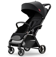 Poussettes de style landau 3-en-1 avec sacs de maman poussette à roulettes une étape pliante poussée bidirectionnelle chaise à pousser haute vue