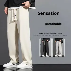 <span class=keywords><strong>Velluto</strong></span> <span class=keywords><strong>a</strong></span> <span class=keywords><strong>coste</strong></span> estivo lavorato <span class=keywords><strong>a</strong></span> maglia leggero da <span class=keywords><strong>uomo</strong></span> alla moda <span class=keywords><strong>pantaloni</strong></span> dritti <span class=keywords><strong>a</strong></span> gamba larga elasticizzati in vita Anti-pilling tinta unita <span class=keywords><strong>di</strong></span> grandi dimensioni - Product Image 2