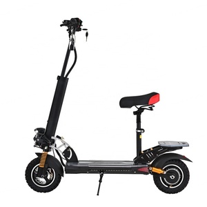 สกู๊ตเตอร์ไฟฟ้าราคาประหยัด 500W 10 นิ้ว พร้อมแผ่นอะคริลิคเรืองแสงที่ท้ายรถ สกู๊ตเตอร์ไฟฟ้าพับได้ 500W แบตเตอรี่ 48V 13A - Product Image 6