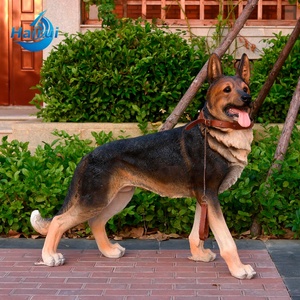 Vente directe usine : Statues de chien Berger <span class=keywords><strong>allemand</strong></span> grandeur nature en fibre de verre, figurines d'animaux mignonnes en résine - Product Image 4