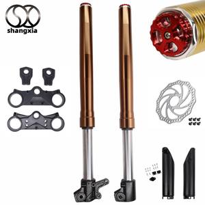 Передняя вилка для грязного велосипеда полная перевернутая передняя вилка подвеска амортизатор и тройной зажим руля - Product Image 1