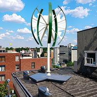 Générateur éolien monophasé complet, silencieux, à faible vitesse de démarrage, léger, 3KW 5KW, éolienne verticale pour la maison