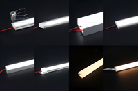 Éclairage LED pour armoire de cuisine, profil en aluminium encastré, canal linéaire pour éclairage sous comptoir