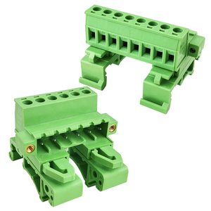 Connecteur de borne sans soudure à montage sur <span class=keywords><strong>rail</strong></span> <span class=keywords><strong>DIN</strong></span>, pas de 5,08 mm, avec bride pour <span class=keywords><strong>rail</strong></span> <span class=keywords><strong>DIN</strong></span> de 35 mm, connexion sans outil - Product Image 5