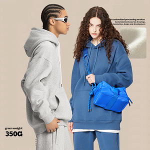 Sudadera con Capucha Extra Grande, Informal, Forrada, de Alta Calidad, Personalizada, de Algodón y Poliéster, con Logotipo, de Felpa Gruesa, Tallas Grandes para Hombre - Product Image 2