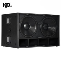 Subwoofer Activo Doble de 18 Pulgadas con Imán de Neodimio 8006, Sistema de Audio Profesional de Alta Potencia de 2500 W para Escenarios
