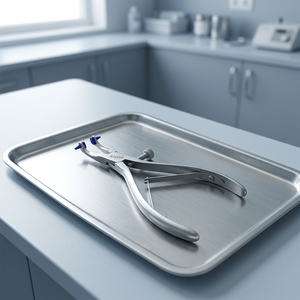 Bk Industries Pince dentaire à bec fendu, bord dentelé, poignée moletée pour extraction dentaire, argent, instrument chirurgical manuel de classe - Product Image 5
