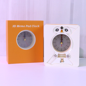 2026 giấy điêu khắc tự làm <span class=keywords><strong>3D</strong></span> Owl bàn lịch với đồng hồ và dẫn ánh sáng sáng tạo Tear-off Giấy Thủ Công trang trí - Product Image 5