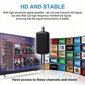 <span class=keywords><strong>Antenne</strong></span> numérique terrestre HDTV murale intérieure DVB-T 4K, plage de fréquences VHF174~230/UHF470~862, réception jusqu'à 50 milles, câble coaxial de 3 m - Product Image 3