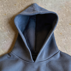 Sudadera con Capucha Casual para <span class=keywords><strong>Hombre</strong></span>, Personalizada por el Fabricante, Corta, Lisa, 600 GSM, 100% Algodón, Felpa, Gruesa - Product Image 4