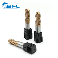 BFL-Fresa de extremo de bola de carburo sólido, herramientas de corte de tamaño de pulgada, enrutador, OEM, DLC