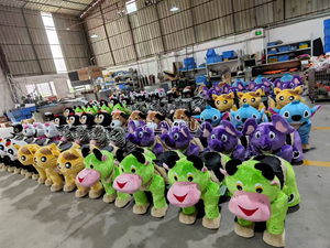 Animaux motorisés en peluche télécommandés à monnayeur pour intérieur et <span class=keywords><strong>extérieur</strong></span>, jouets électroniques à chevaucher pour centres commerciaux - Product Image 4