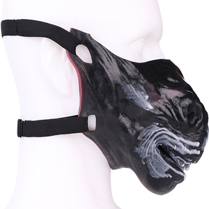 Máscara de Silicona SHAZ BDSM, Máscara de Fantasía Peluda para Juegos de Rol, Máscara Erótica de Cosplay, Equipo de Bondage para Hombres y Mujeres - Product Image 1