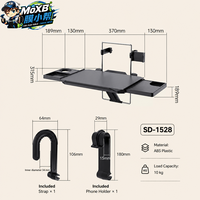 MoxB Bureau portable pour voiture, table à manger, organisateur de rangement pour siège arrière, support pliable pour ordinateur portable en PC