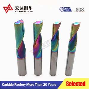 Fraise à queue en carbure monocoupe avec revêtement DLC pour découpe d'aluminium, fraise de fraisage CNC - Product Image 3