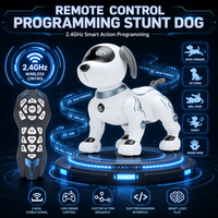 Chien robot électrique programmable, intelligent et dansant, jouet interactif télécommandé populaire pour animaux de compagnie, simulant une intelligence.