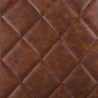Chaise de bar JOHOOFURNITURE en cuir PU marron, design diamant, ergonomique et réglable, fabriquée en Chine, Taburesi Bar Taburesi Bar Counter