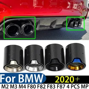 Para M2 M3 M4 F80 F82 F83 F87, 4 Piezas, Sistema de Escape, Tubo de Escape de Acero Inoxidable, Accesorios para Automóviles, Modificación Exterior - Product Image 1