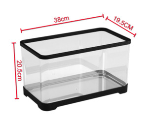 Meilleure vente : Mini aquarium de bureau tout-en-un avec lampe LED et filtre pour l'aménagement aquatique, idéal pour les poissons tropicaux et la décoration intérieure. - Product Image 6