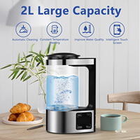 스마트 2L V8 전기 물병, 수소 풍부한 물 생성, 새로운 전해수소 물 주전자, 터치스크린 가정용 수소 물병