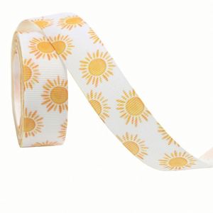 Ruban gros-grain polyester brillant de haute qualité, motif soleil, 2,2 cm x 10 yards, idéal pour les cadeaux de fête et la décoration de gâteaux - Product Image 6