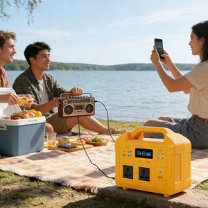 Station d'alimentation portable 300W 307Wh avec onduleur à onde modifiée, batterie LiFePo4, générateur solaire, station d'alimentation à batterie lithium - Product Image 6