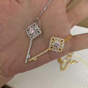 S925 Pure <b>Silver</b> Exquisite Sweet Niche Design Collarbone Chain Tulip Dance <b>Butterfly</b> Flower Neckpiece Fashion Pendant <b>Necklace</b> - Product Image 1