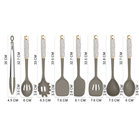Spatule de cuisine en silicone avec manche en céramique, résistante à la chaleur, antiadhésive, ustensile de cuisine, gadget de cuisine