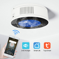 Détecteur de fuites de gaz à affichage numérique LCD 95db tuay wifi détection de gaz alarme détecteur de sécurité domestique