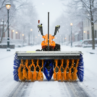 Outil de déneigement portable de 1100 mm de largeur, outil de déneigement haute efficacité multifonctionnel, balayeuse à neige complète pour véhicule