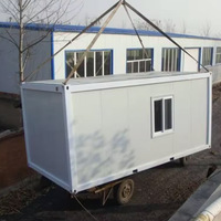 Cabines modulaires prêtes à l'emploi de luxe en conteneur de maisons préfabriquées en acier plat