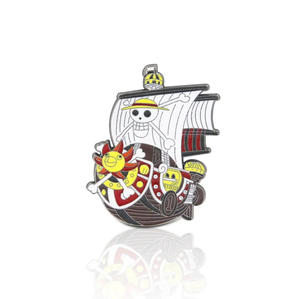 Distintivi animazione One Piece rufy Soron lovers Group Sunshine Badge spilla d'oro