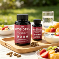Capsules d'enzymes digestives probiotiques pour adultes, 90 unités, fournies par l'usine OEM du Shandong, pour l'énergie