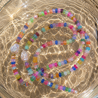 Nouveau collier de perles en pierres précieuses naturelles, imperméable et inaltérable, avec perles de culture d'eau douce et coquillages, pour femme