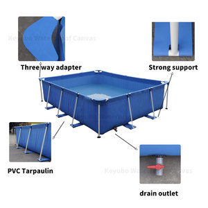 <span class=keywords><strong>Piscina</strong></span> <span class=keywords><strong>Rectangular</strong></span> Elevada Familiar de 3*2*0.75m - <span class=keywords><strong>Piscina</strong></span> con Marco de PVC Resistente <span class=keywords><strong>para</strong></span> Niños y Adultos - Product Image 3