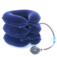 Le dispositif de traction cervicale d'air de tracteur de soutien de cou de collier gonflable pour le massage et la relaxation orthopédiques soulage le stress de vertèbre